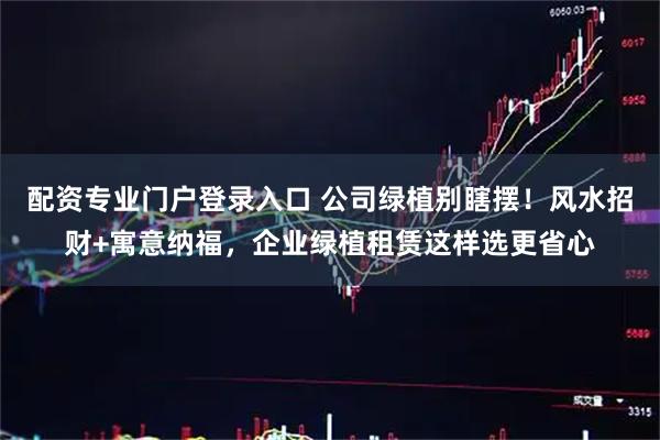 配资专业门户登录入口 公司绿植别瞎摆！风水招财+寓意纳福，企业绿植租赁这样选更省心
